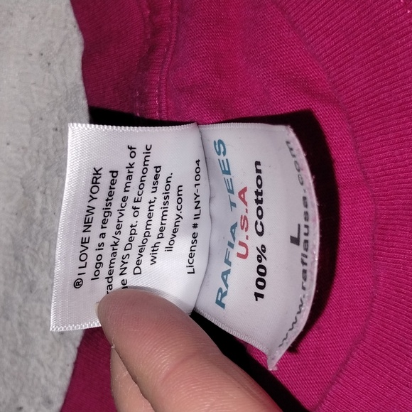 Pink I ❤️ NY tee - Picture 3 of 5